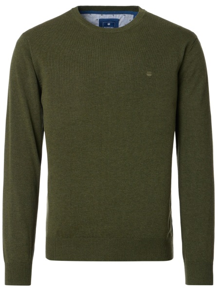 Redmond Pullover - Rundhals-Ausschnitt - grün - 500 631 