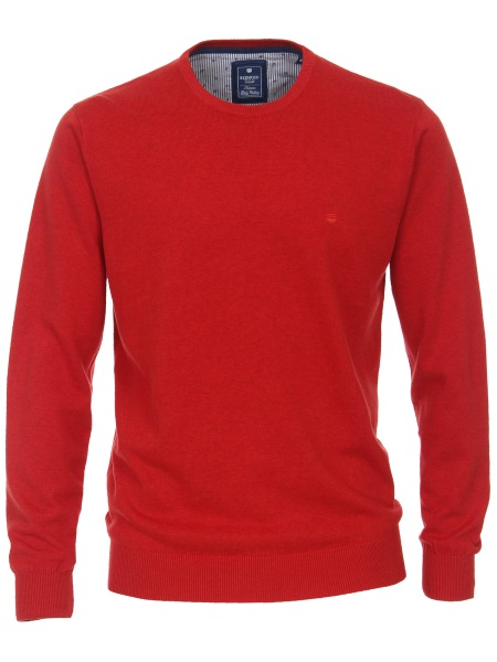 Redmond Pullover - Rundhals-Ausschnitt - rot - 500 512 