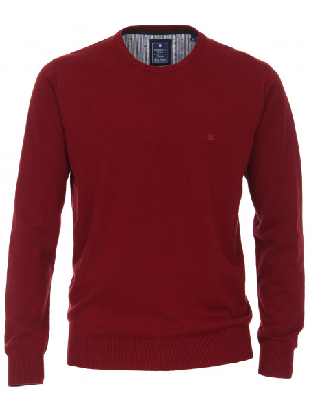 Redmond Pullover - Rundhals-Ausschnitt - rot - 500 58 