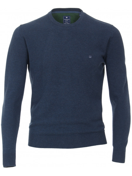 Redmond Pullover - Rundhals-Ausschnitt - Strick - dunkelblau - 222415500 10 