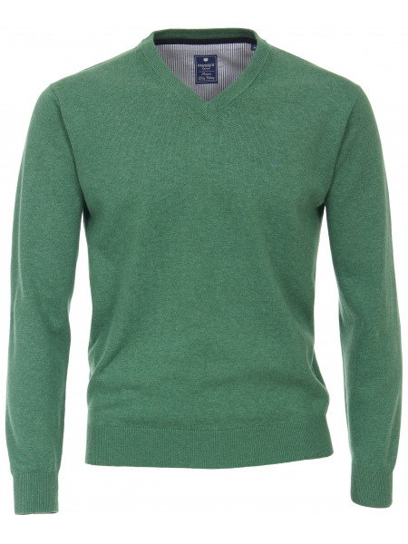 Redmond Pullover - V-Ausschnitt - grün - 600 625 