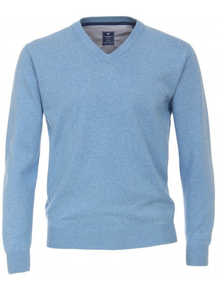 Redmond Pullover - V-Ausschnitt - hellblau - 600 120 