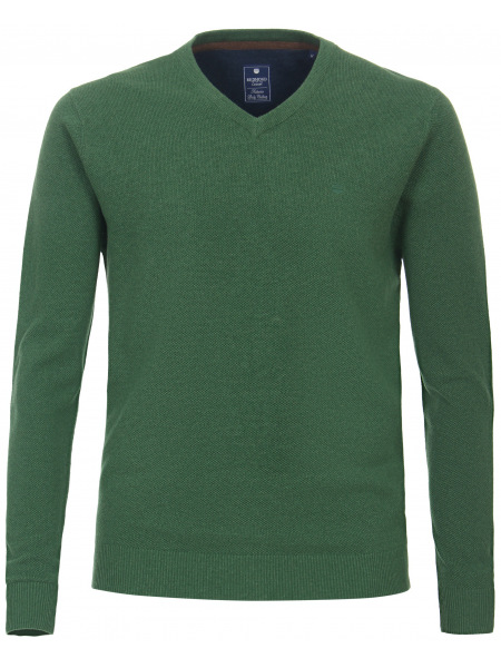 Redmond Pullover - V-Ausschnitt - Strick - grün - 222415600 60 