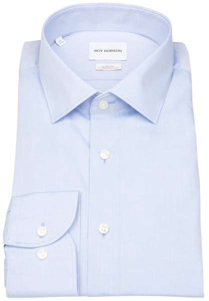 Roy Robson Hemd - Slim Fit - Kentkragen - hellblau - 5087 S-1284 A455 