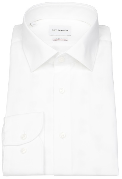 Roy Robson Hemd - Slim Fit - Kentkragen - weiß - 5087 S-1284 A100 
