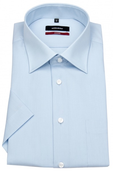 Seidensticker Halbarmhemd - Regular Fit - Fil-à-Fil - hellblau - 003001 48 