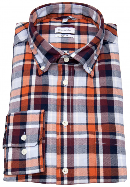 Seidensticker Hemd - Regular Fit - Button Down - kariert - mehrfarbig - 156262 69 