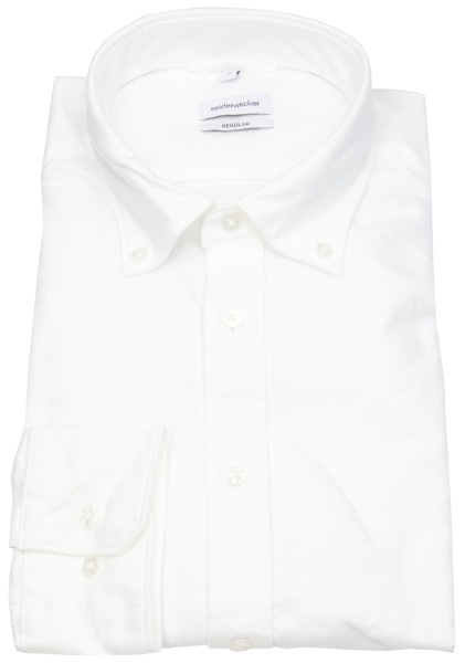 Seidensticker Hemd - Regular Fit - Button Down Kragen - Oxford - weiß - 117632 01 