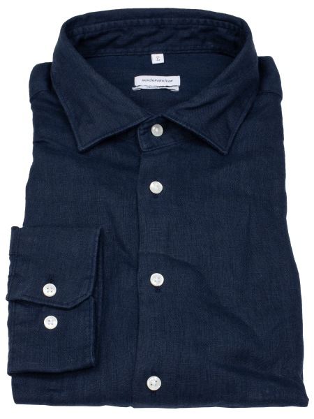 Seidensticker Leinenhemd - Regular Fit - dunkelblau - 146260 18 