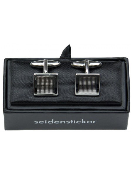 Seidensticker Manschettenknöpfe Quadrat mit Muster - SE 48.086 R 