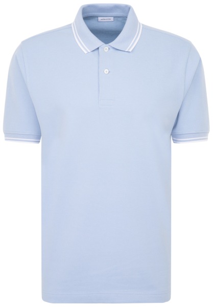 Seidensticker Poloshirt - Regular Fit - Pique - hellblau - 144380 12 