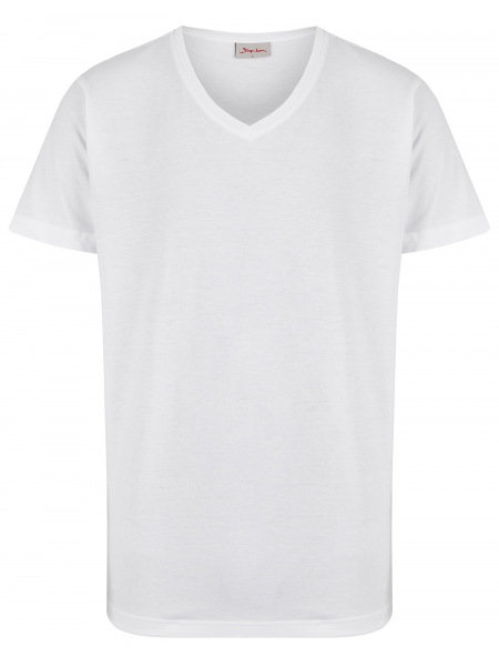Signum T-Shirt Doppelpack - V-Neck - weiß - 999 901 911 - 100 