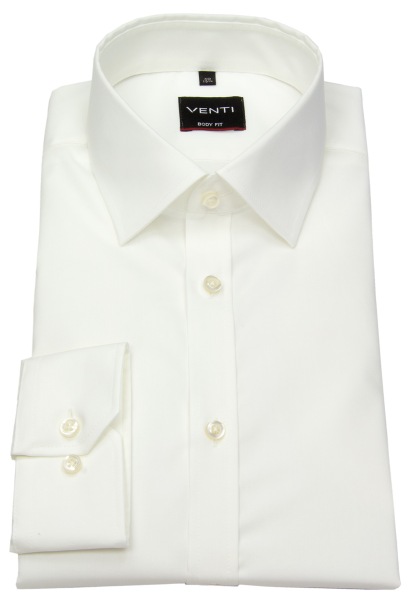 Venti Hemd - Body Fit - Kentkragen - helles beige - ohne OVP - 001420 002 