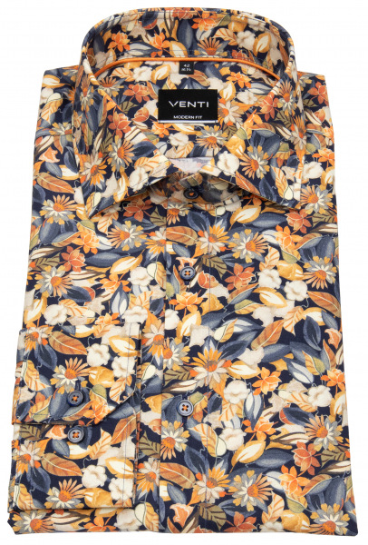 Venti Hemd - Modern Fit - Haifischkragen - Print - mehrfarbig - 123835400 450 