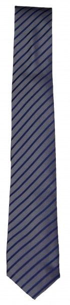 Venti Seidenkrawatte - Slim - blau / anthrazit gestreift - 001120 106 