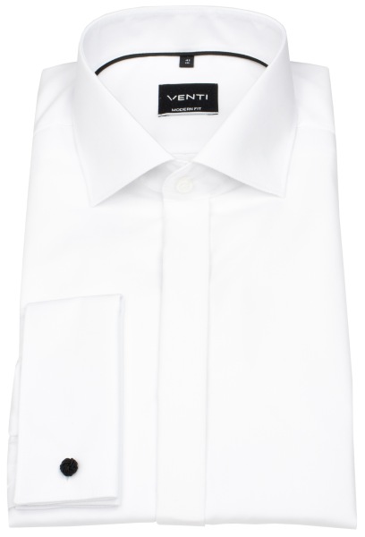Venti Smokinghemd - Modern Fit - verdeckte Leiste - UMA - weiß - 001840 000 