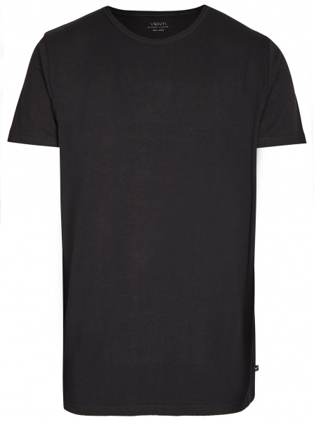 Venti T-Shirt Doppelpack - Modern Fit - Rundhals - schwarz - 012500 800 