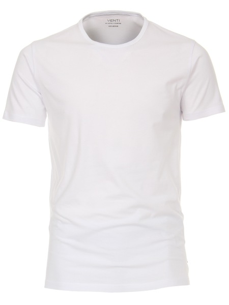 Venti T-Shirt Doppelpack - Modern Fit - Rundhals - weiß - 012500 001 
