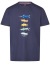 Thumbnail 1- A Fish Named Fred T-Shirt - Modern Fit - Rundhals - Fische - dunkelblau