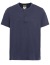 Thumbnail 1- Camel Active T-Shirt - Regular Fit - mit Knopfleiste - Bio Baumwolle - blau