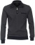 Thumbnail 1- Casa Moda Sweatshirt Pullover - Troyerkragen - Struktur - dunkelblau