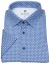Thumbnail 1- DESOTO Kurzarmhemd - Slim Fit - Jersey - Kentkragen - Print - blau
