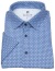 Thumbnail 1- DESOTO Kurzarmhemd - Slim Fit - Jersey - Kentkragen - Print - blau