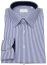 Thumbnail 1- Eterna Hemd - Modern Fit - Natural Stretch - Streifen - blau - extra langer 68cm Arm