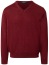 Thumbnail 1- MAERZ Muenchen Pullover - Comfort Fit - V-Ausschnitt - Merinowolle - dunkelrot