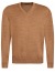 Thumbnail 1- MAERZ Muenchen Pullover - Comfort Fit - V-Ausschnitt - Merinowolle - hellbraun