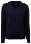 Thumbnail 1- MAERZ Muenchen Pullover - Comfort Fit - V-Ausschnitt - Merinowolle - navy