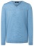 Thumbnail 1- MAERZ Muenchen Pullover - Modern Fit - V-Ausschnitt - blau
