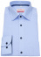 Thumbnail 1- Marvelis Hemd - Modern Fit - Kontrastknöpfe - hellblau - extra langer Arm 69cm
