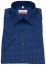Thumbnail 1- Marvelis Kurzarmhemd - Modern Fit - Print - dunkelblau / weiß