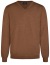 Thumbnail 1- Marvelis Pullover - Merinowolle - V-Ausschnitt - braun