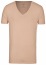 Thumbnail 1- OLYMP Level Five Body Fit - T-Shirt - tiefer V-Ausschnitt - caramel