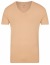 Thumbnail 1- OLYMP Level Five Body Fit - T-Shirt - V-Ausschnitt - caramel