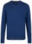Thumbnail 1- OLYMP Pullover - Merinowolle - V-Ausschnitt - blau