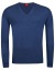 Thumbnail 1- OLYMP Pullover - Regular Fit - V-Ausschnitt - Merinowolle mit Seide - blau