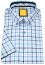 Thumbnail 1- Redmond Kurzarmhemd - Modern Fit - Button Down Kragen - kariert - türkis