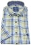 Thumbnail 1- Redmond Kurzarmhemd - Regular Fit - Button Down - Leinen - kariert - blau / grün